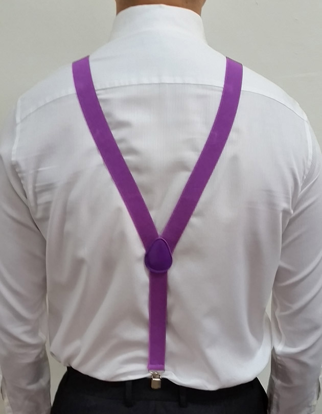 Suspenders in Purple